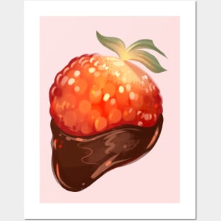 Chocolate Dipped Strawberry Posters and Art